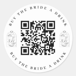 Köp en KN-kod från Bride a Drink Bachelorette Part Runt Klistermärke