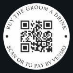 Köp en knapp för QR-koden för trumma Runt Klistermärke<br><div class="desc">Låt alla veta att de kan köpa en drink med den här QR-koden!</div>