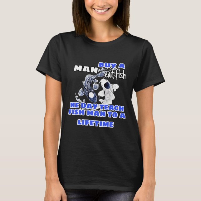 Köp en man Eat Fish 89 T Shirt (Framsida)