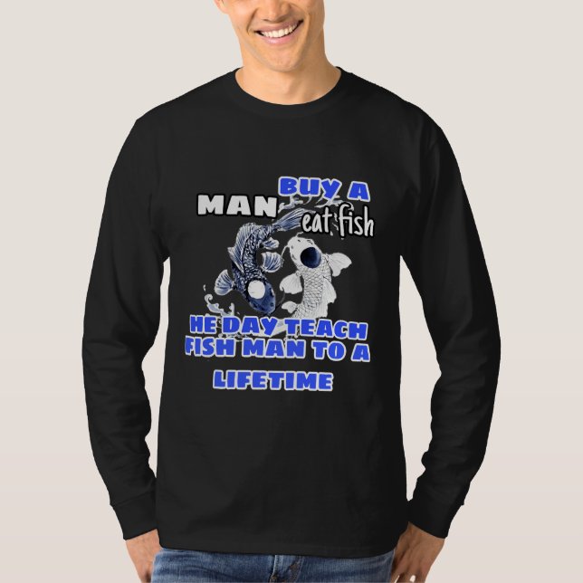 Köp en man Eat Fish 89 T Shirt (Framsida)