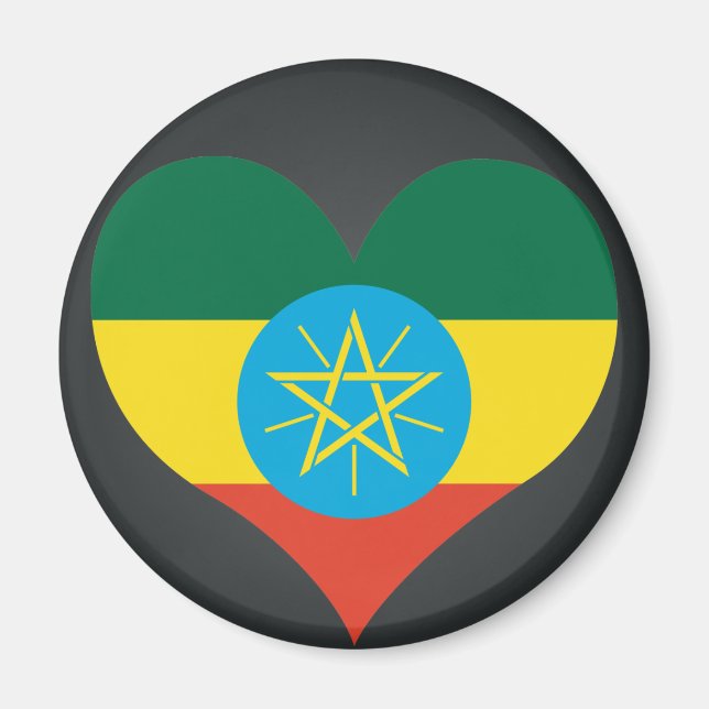 Köp Etiopien Flagga Magnet (Framsidan)