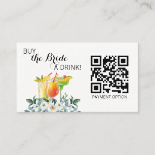 Köp ett dricks QR-kod till Bride Visitkort
