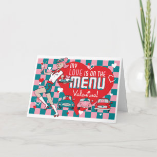 Köp ett Retro-kort för Valentine-ingång - Anpassad Helgkort