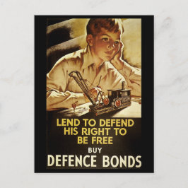 Köp försvarsobligationer vykort