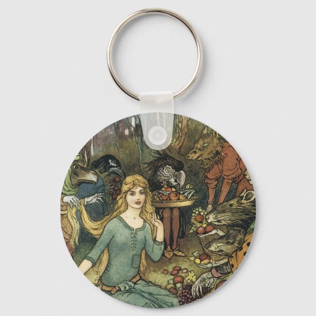 Köp Från Oss Med en Gyllene Lock Nyckelring (Framsida)