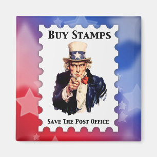 Köp Frimärke Spara Post Office Magnet