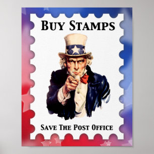Köp Frimärke Spara Post Office Poster
