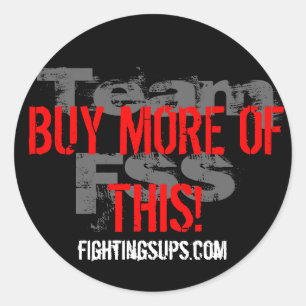 Köp FSS mer påminnelseklistermärke Runt Klistermärke