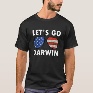 Köp Funny Sarkastic Låt oss Go Darwin Manar och Kv T Shirt