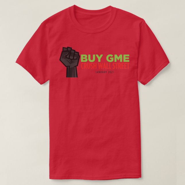 Köp GME Crush Wall street T Shirt (Design framsida)
