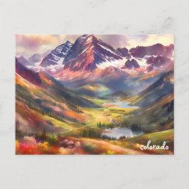 Köp grönt Travel Vintage Colorado Vår vykort