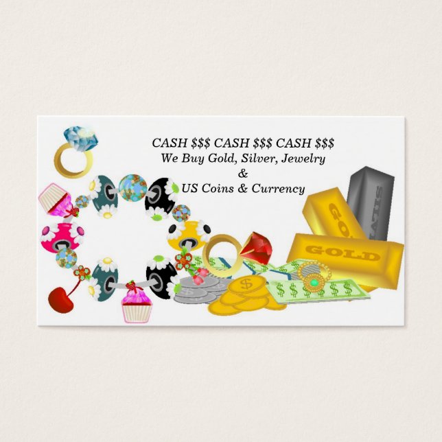 Köp Guld och Silver Visitkort (Framsidan)