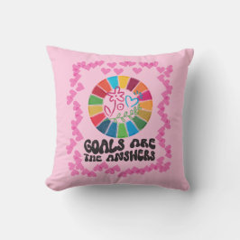 Köp hållbar. Lev avsiktligt. Globala mål Kudde