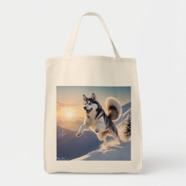 Köp hållbart med Siberian husky livsmedel Tygkasse