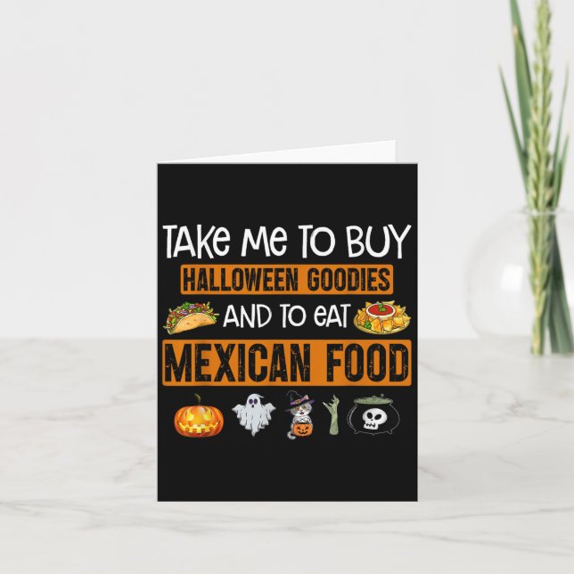 Köp Halloween-godis och Eat Mexiica Kort (Framsida)