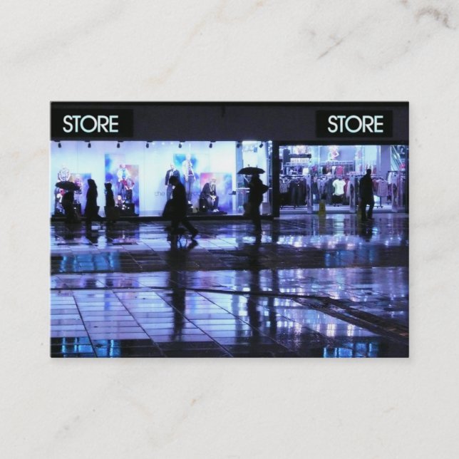 Köp i regnet visitkort (Framsida)