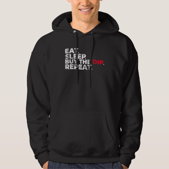 Köp i viloläge för dip Upprepa kryptoköppning Hoodie (Framsida)