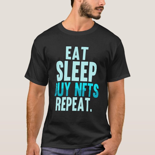 Köp i viloläge Upprepa kryptografihandelns låskedj T Shirt (Framsida)