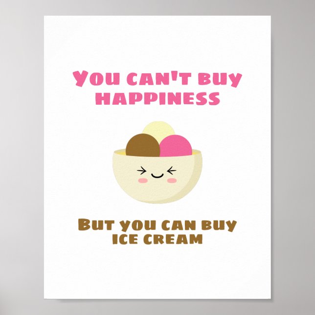 Köp Ice Cream Poster (Framsidan)
