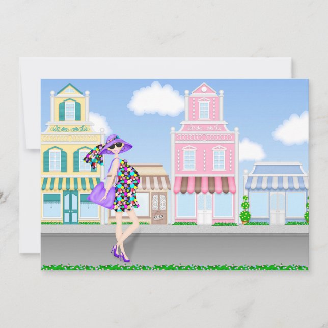 Köp inbjudan till en gravid babyåda i Mamma (Framsida)