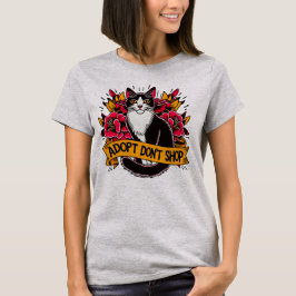 Köp inte Cat Adopt T Shirt