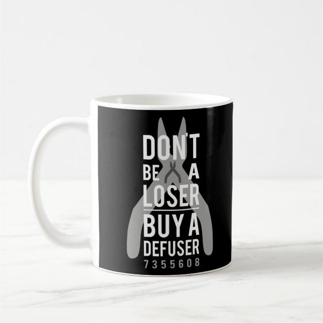 Köp inte en förlorare en defuser kaffemugg (Vänster)