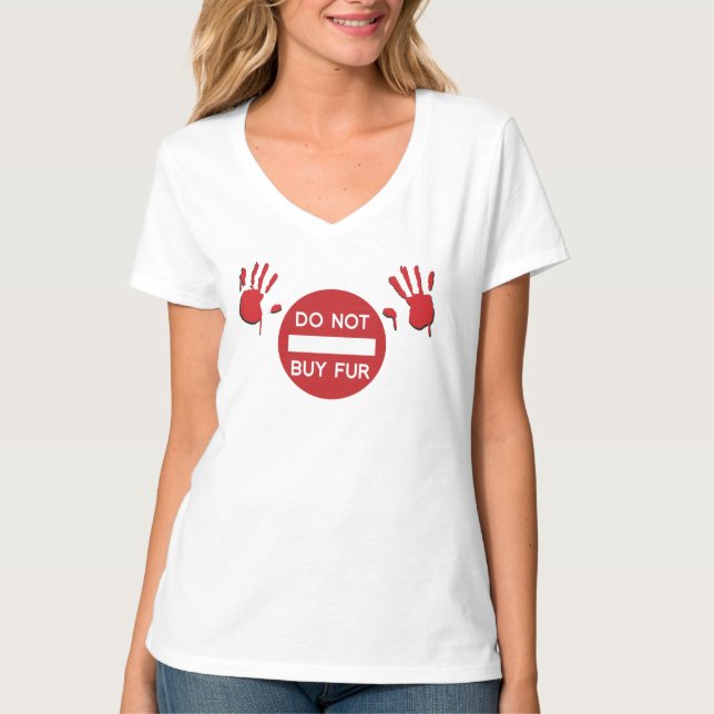 Köp inte Päls T Shirt (Framsida)
