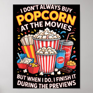 Köp inte popcorn film film mat natt mellanmål poster