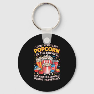 Köp inte popcorn film mat natt snack nyckelring