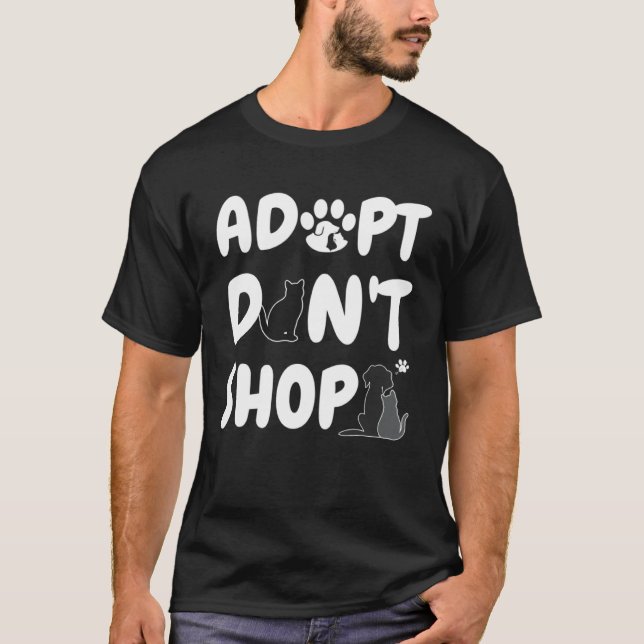 Köp inte Rädda djuren för djur T Shirt (Framsida)