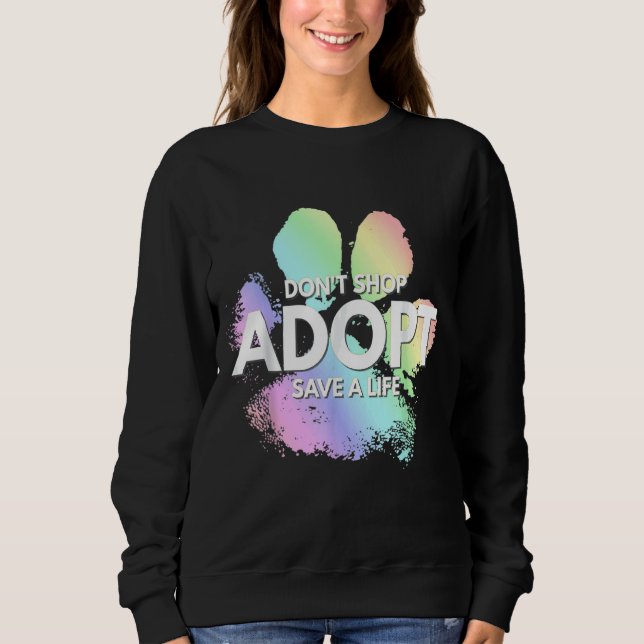 Köp inte Spara A Life Hund Cat Cute Rädding A T Shirt (Framsida)