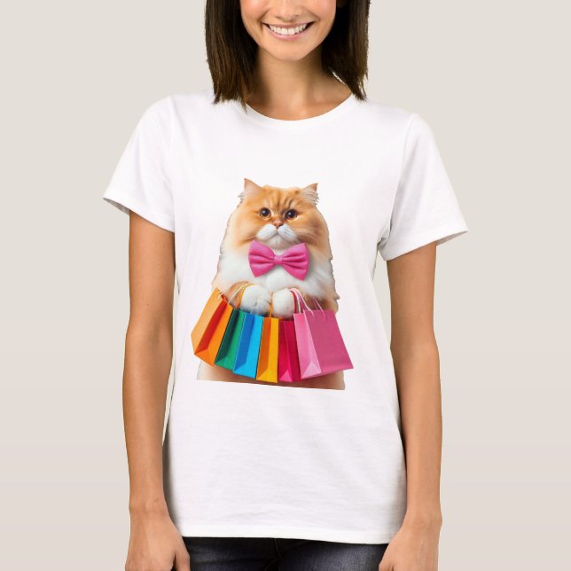 Köp katt t shirt (Framsida)