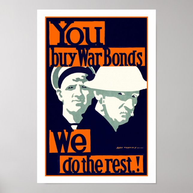 Köp Krig-obligationer ~ Vi gör resten Poster (Framsidan)