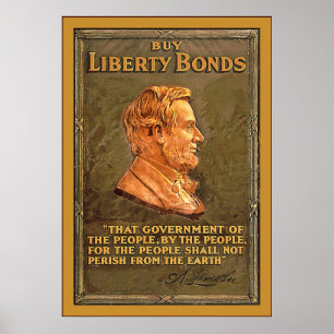 Köp Liberty Bonds ~ Vintage WW1 Poster