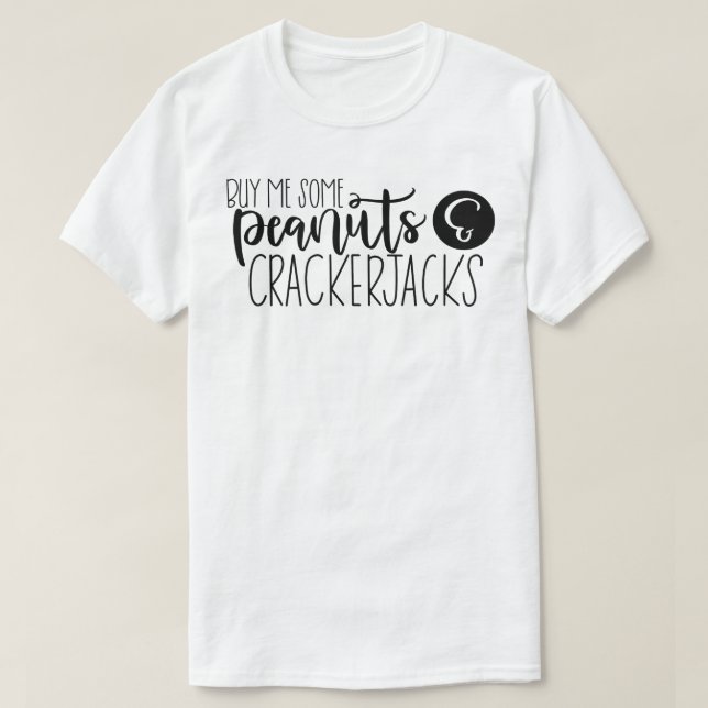 Köp lite jordnötter och sprickor åt mig t shirt (Design framsida)