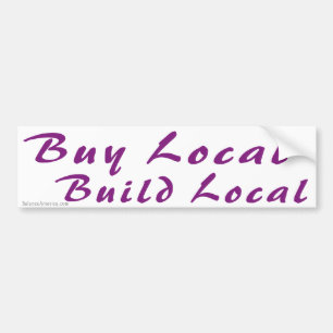 Köp lokal Bygg lokal stötfångare Bildekal