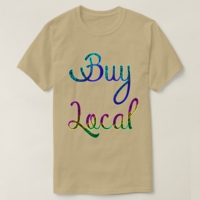 Köp lokala jordbrukare Professionell Vegan Powerli T Shirt (Design framsida)