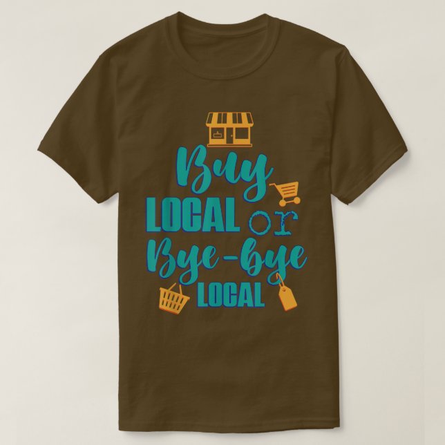 Köp lokala lantbrukare - grafisk design t shirt (Design framsida)
