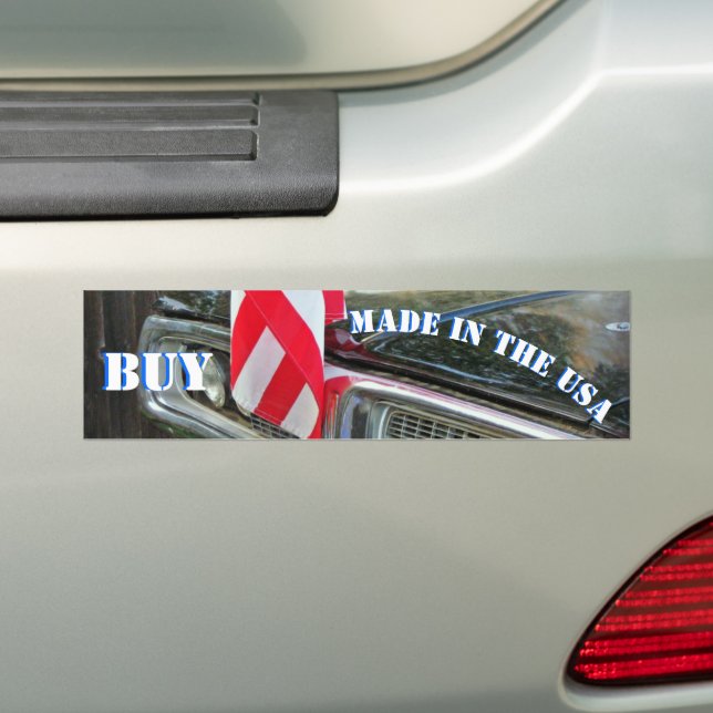 Köp Made i USA Bumper Sticker Bildekal (På Bil)