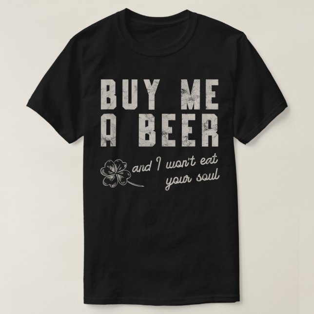 Köp mig A Beer Irish Shamrocks St Patricks T Shirt (Design framsida)