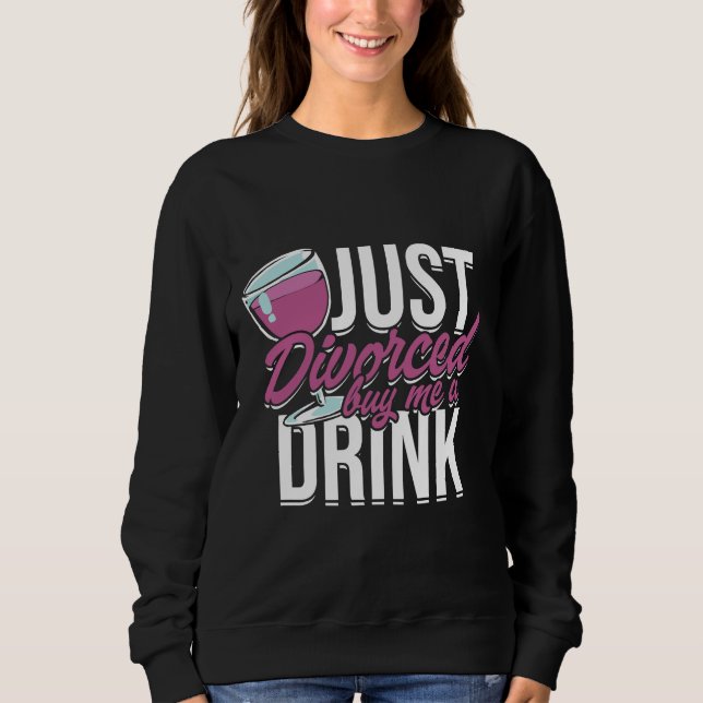 Köp mig en drink Vin T Shirt (Framsida)