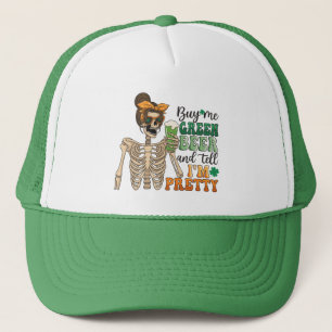 Köp mig Grönt Beer - Skeleton St. Patrick's Day Keps