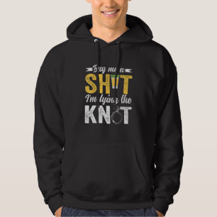 Köp Mig Shot Jag Knyter Knut Bröllop Silt Bachelor Hoodie