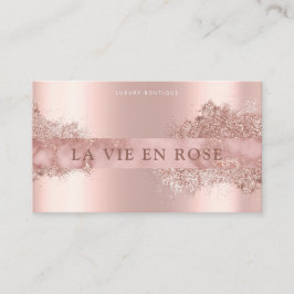 Köp Modern Elegant Glitter Ro guld Visitkort