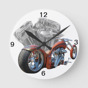 Köp.motorcykel Rund Klocka