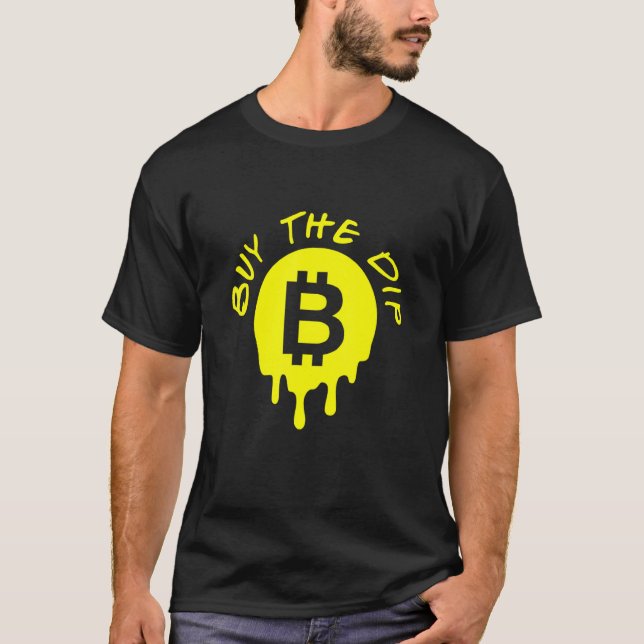 Köp Nere Bitcoin Btc Bt Blockchain Bitcoin Bt T Shirt (Framsida)