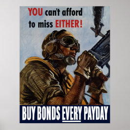 Köp obligationer varje betalningsdag - WW2-Poster Poster