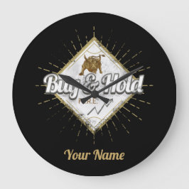 Köp och behåll Trader Bull köper in dip Investor Stor Klocka