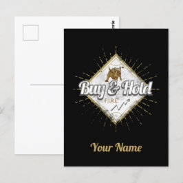 Köp och behåll Trader Bull köper in dip Investor Vykort