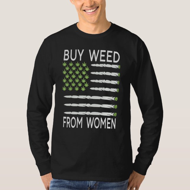 Köp Ogräs från Woman USA flagga T Shirt (Framsida)